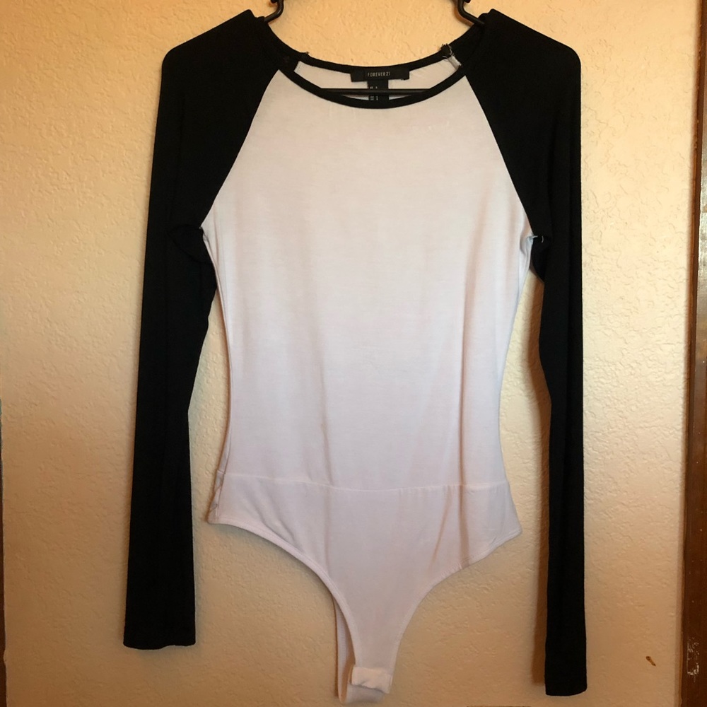 Long Sleeve Baseball Tee Bodysuit